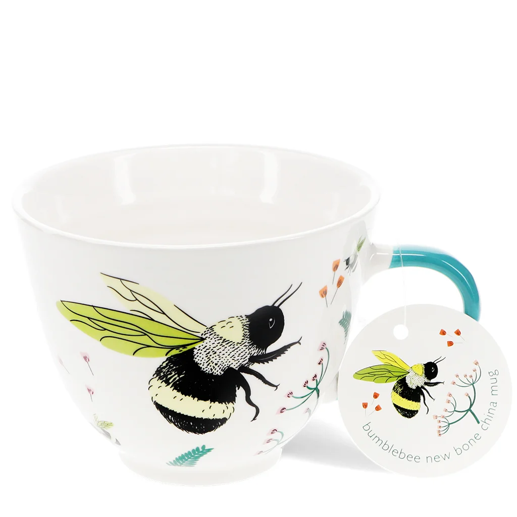 taza de porcelana china 550ml - abejorro