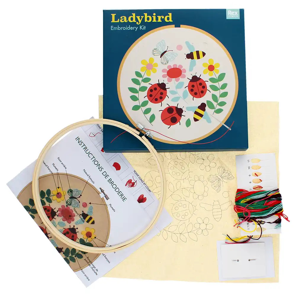 embroidery kit - ladybird