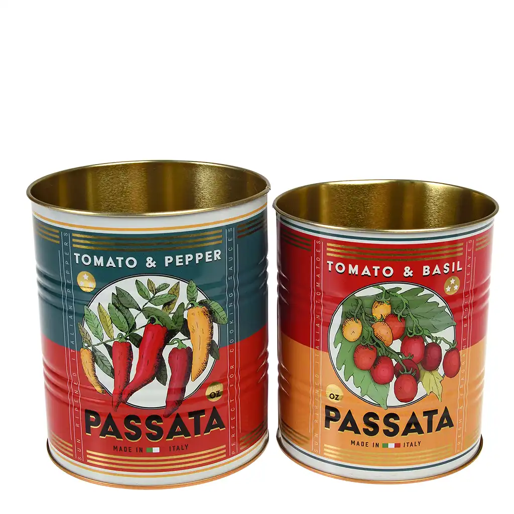 boîtes de conservation passata (lot de 2)