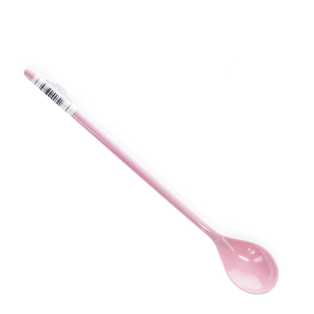 melamine long-handled spoon - pink