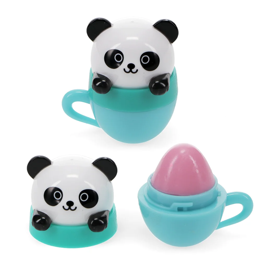 mini-lippenbalsam mit beerenduft (sortiert) - teetasse animal friends