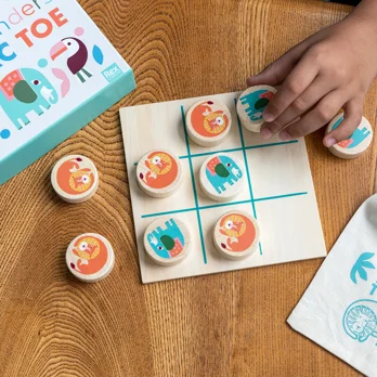 wooden tic-tac-toe - wild wonders wooden tic-tac-toe - wild wonders