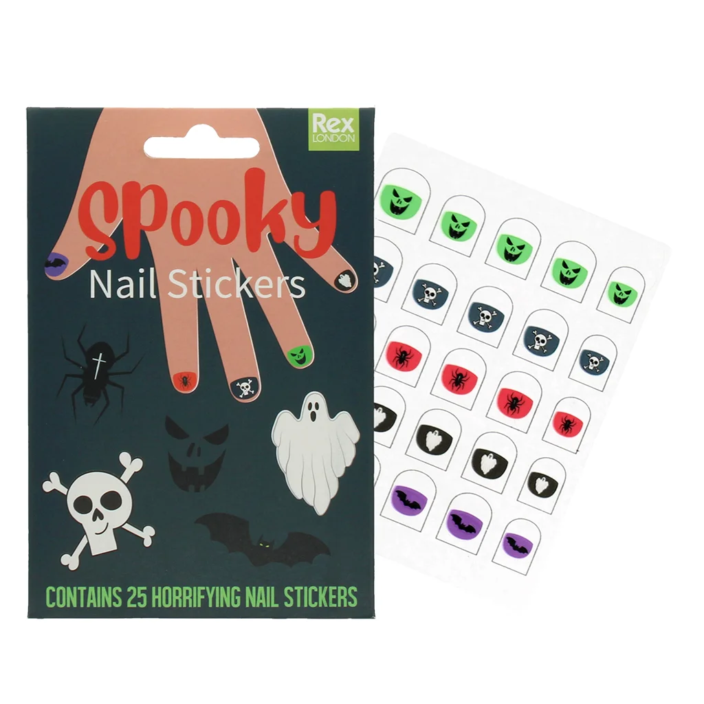 nagel-sticker für kinder - spooky