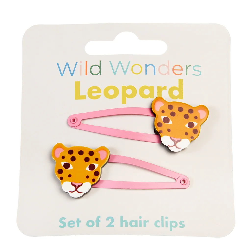 pinces à cheveux wild wonders leopard (lot de 2)