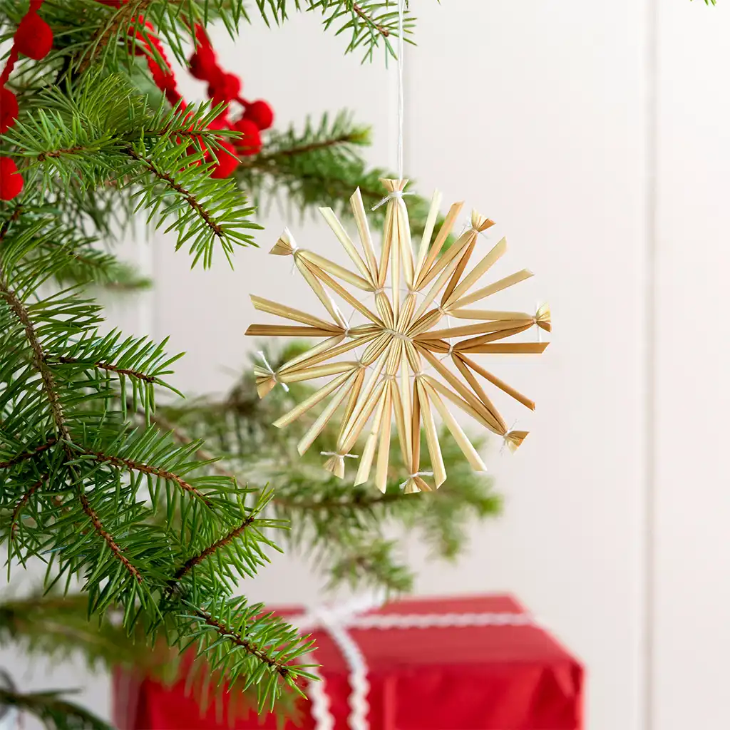 straw star decoration (8cm)