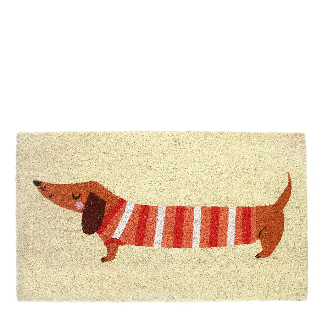 doormat - sausage dog