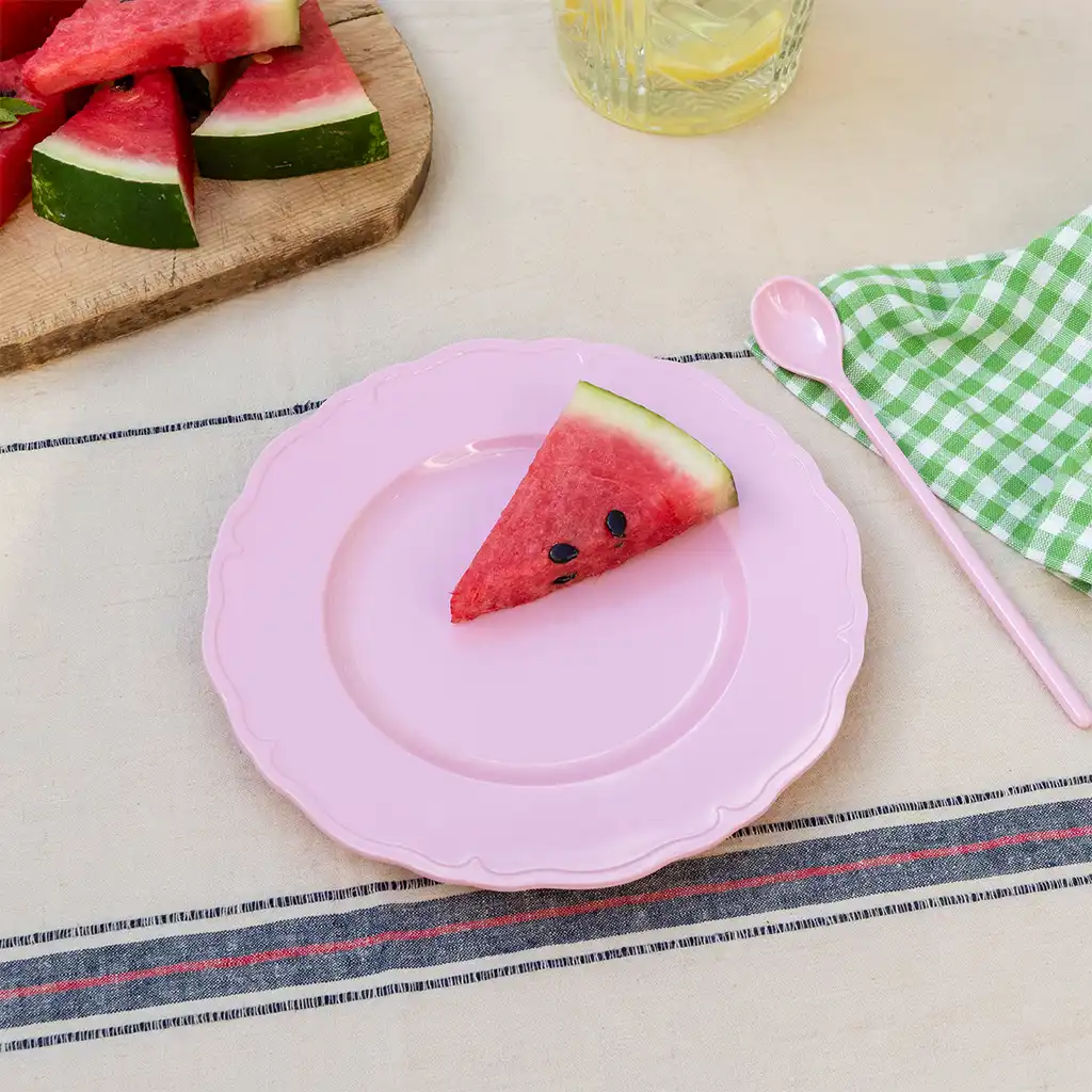 melamine plate (20cm) - pink