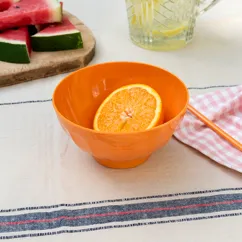 melamine bowl - orange melamine bowl - orange
