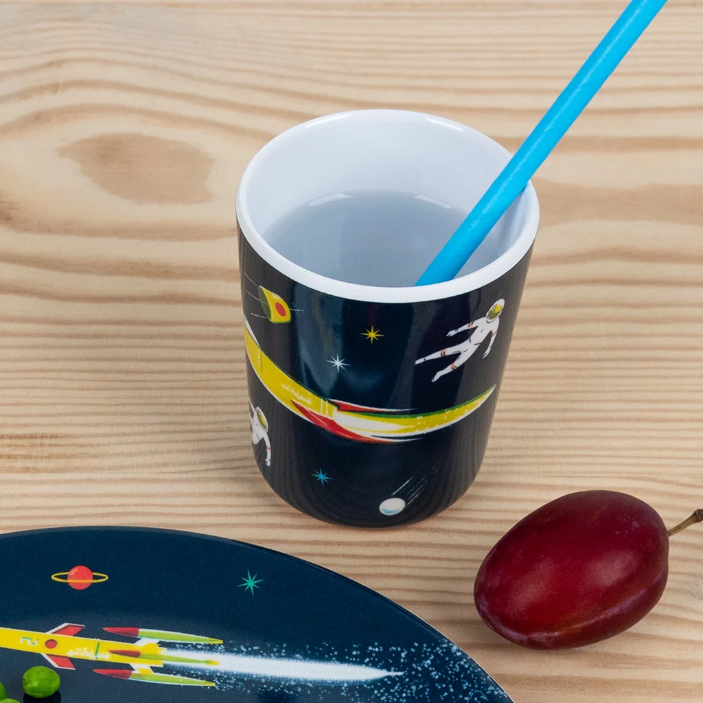 vaso de melamina space age