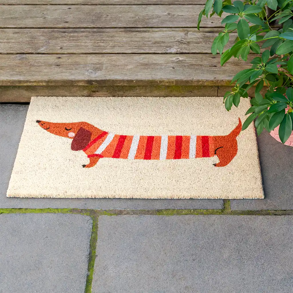 doormat - sausage dog