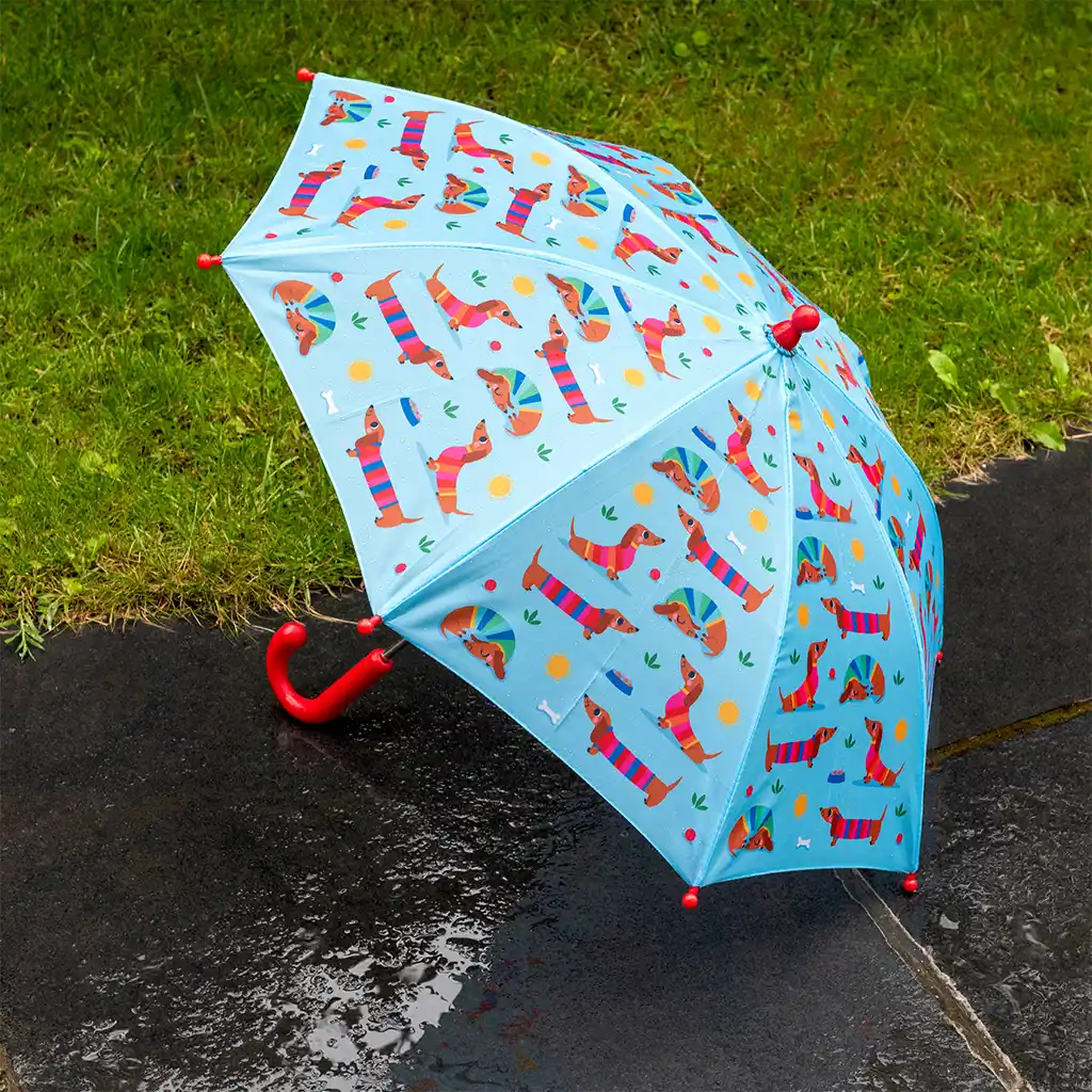 children's push-up umbrella - sausage dog