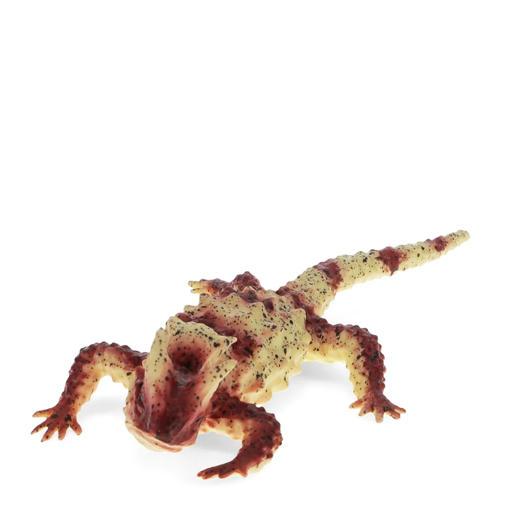 realistic horned lizard toy