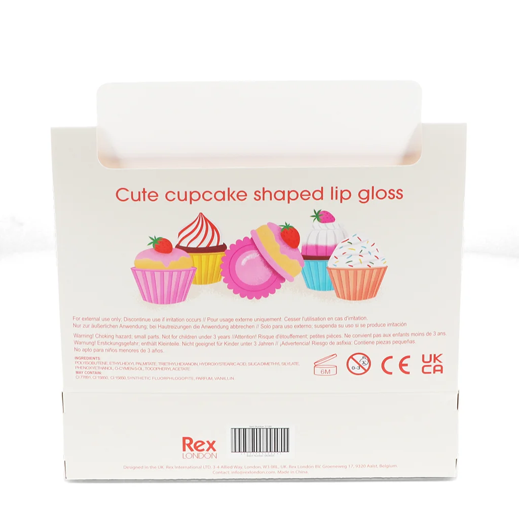 mini-lippenbalsam mit beerenduft (sortiert) - cupcake