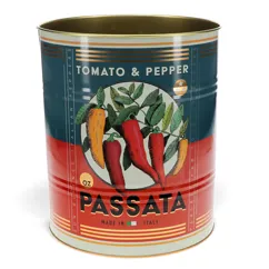 large retro style storage tins (set of 2) - passata