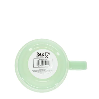 stacking glass coffee cup 280ml - mint green stacking glass coffee cup 280ml - mint green