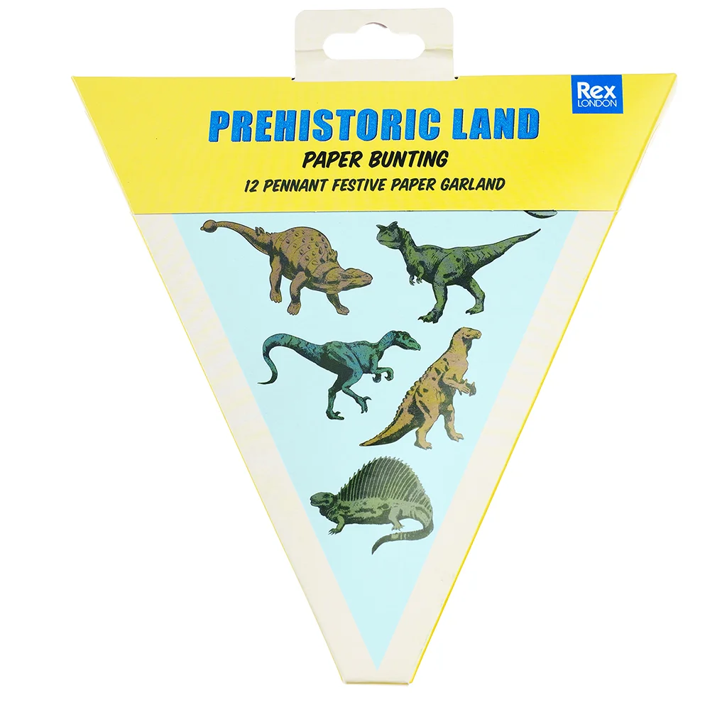 papiergirlande prehistoric land