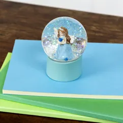 mini glitter globe - angel mini glitter globe - angel