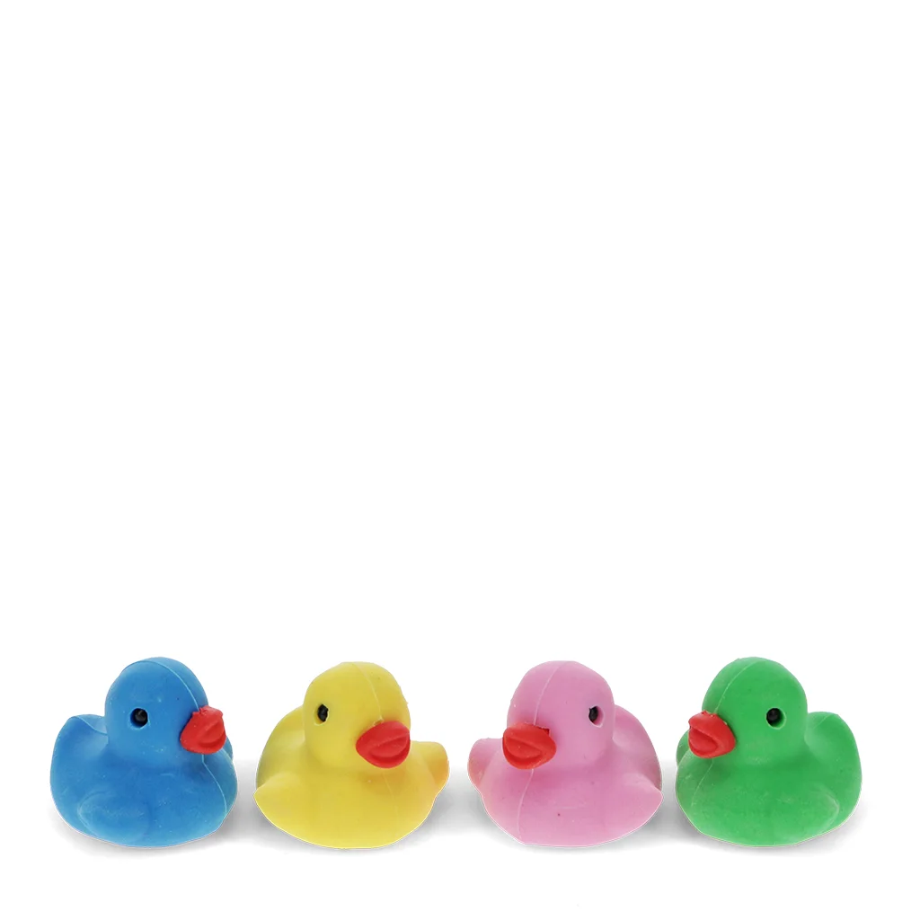 gommes (lot de 4) - canards