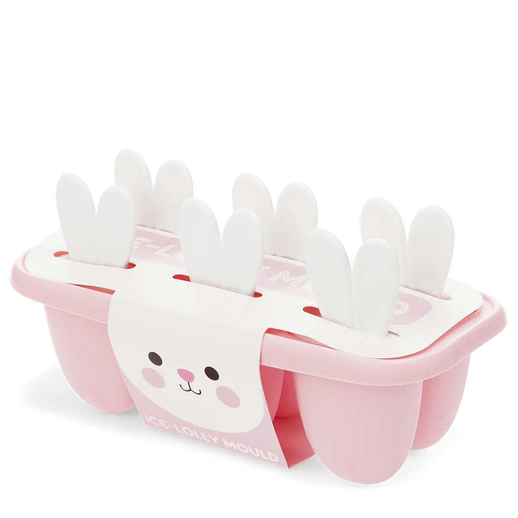 bunny ear ice lolly mould - pink