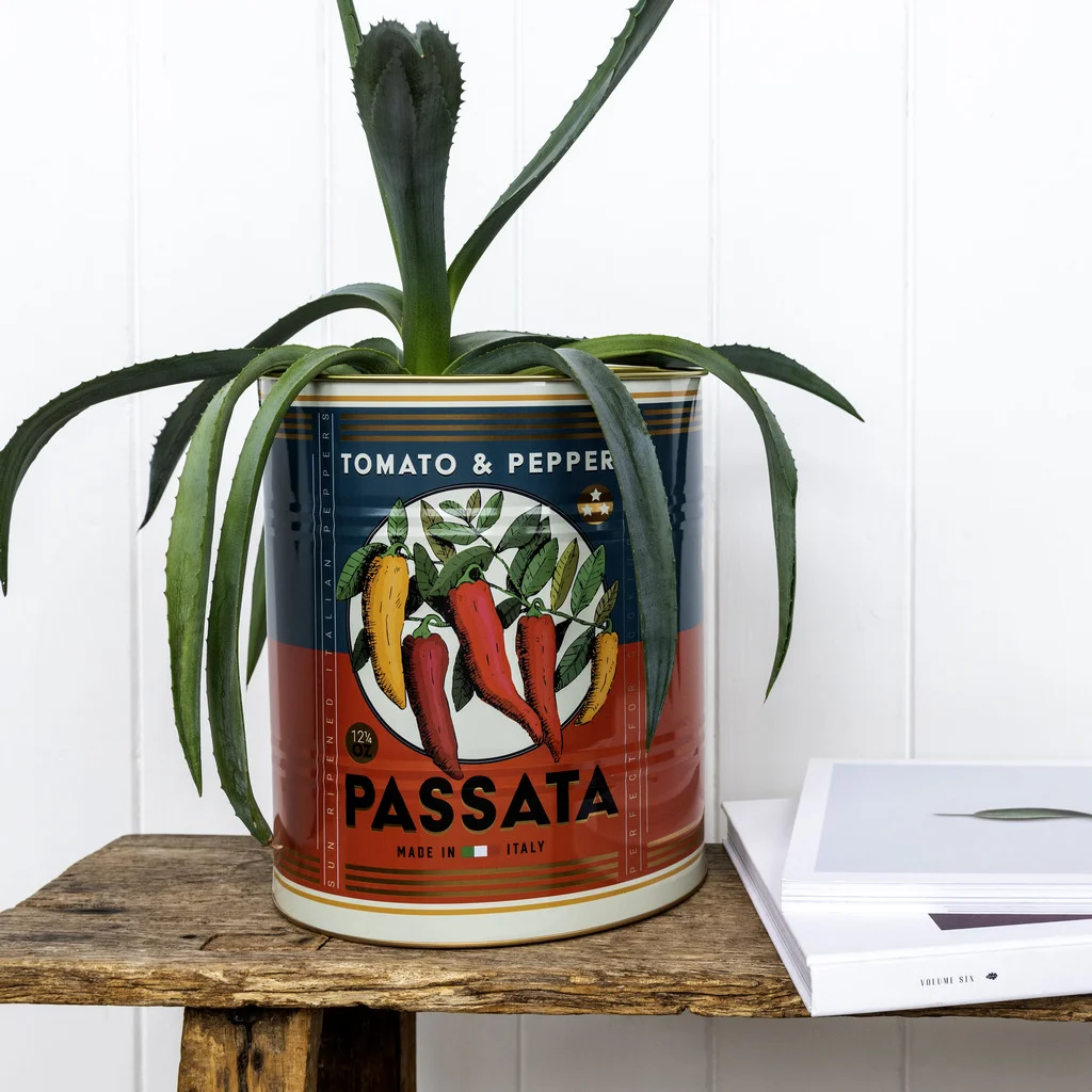 large storage tins (set of 2) - passata