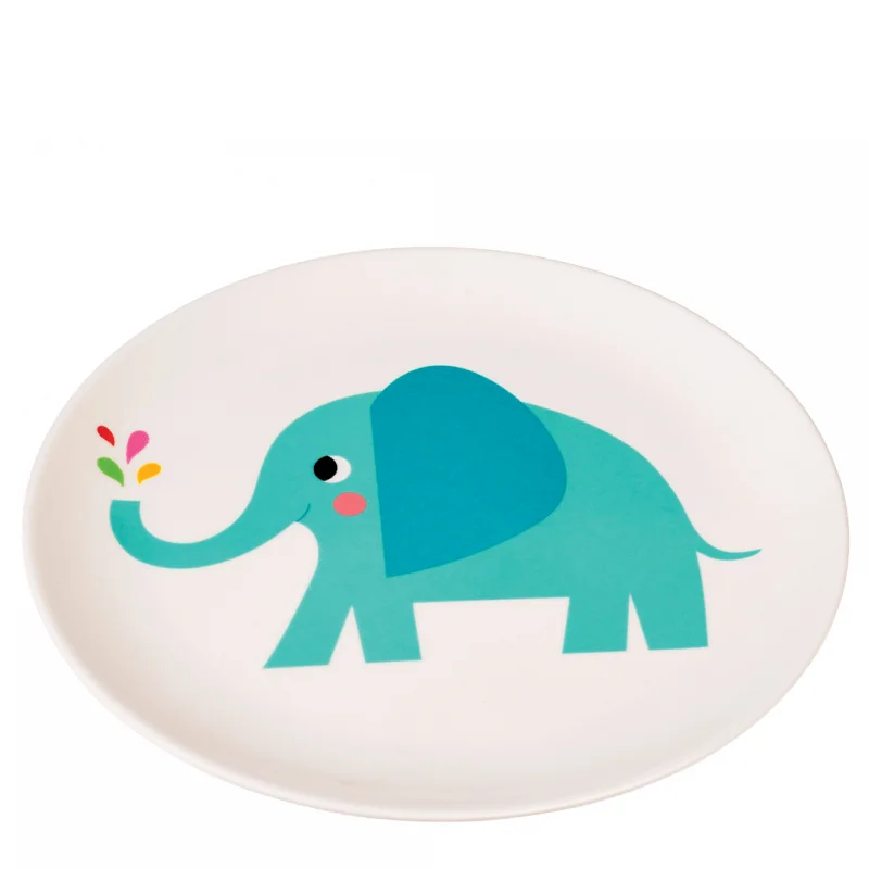 assiette en mélamine "elvis the elephant"