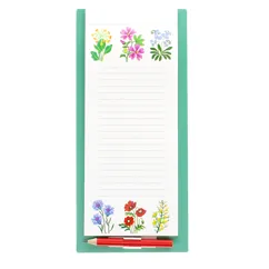 magnetic shopping list - wild flowers magnetic shopping list - wild flowers