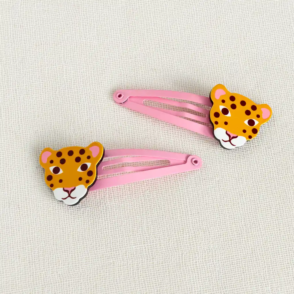 pinces à cheveux wild wonders leopard (lot de 2)