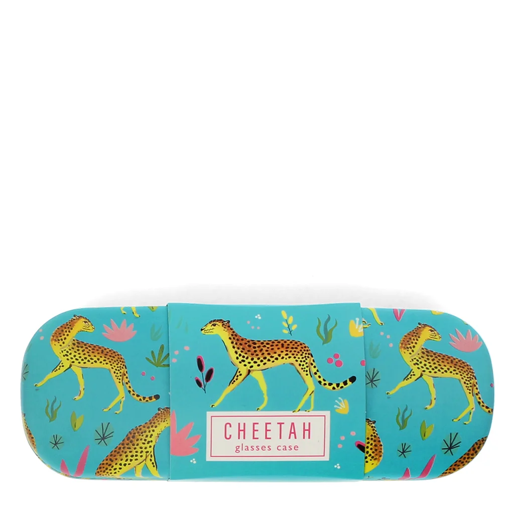 estuche de gafasypaño de limpieza cheetah