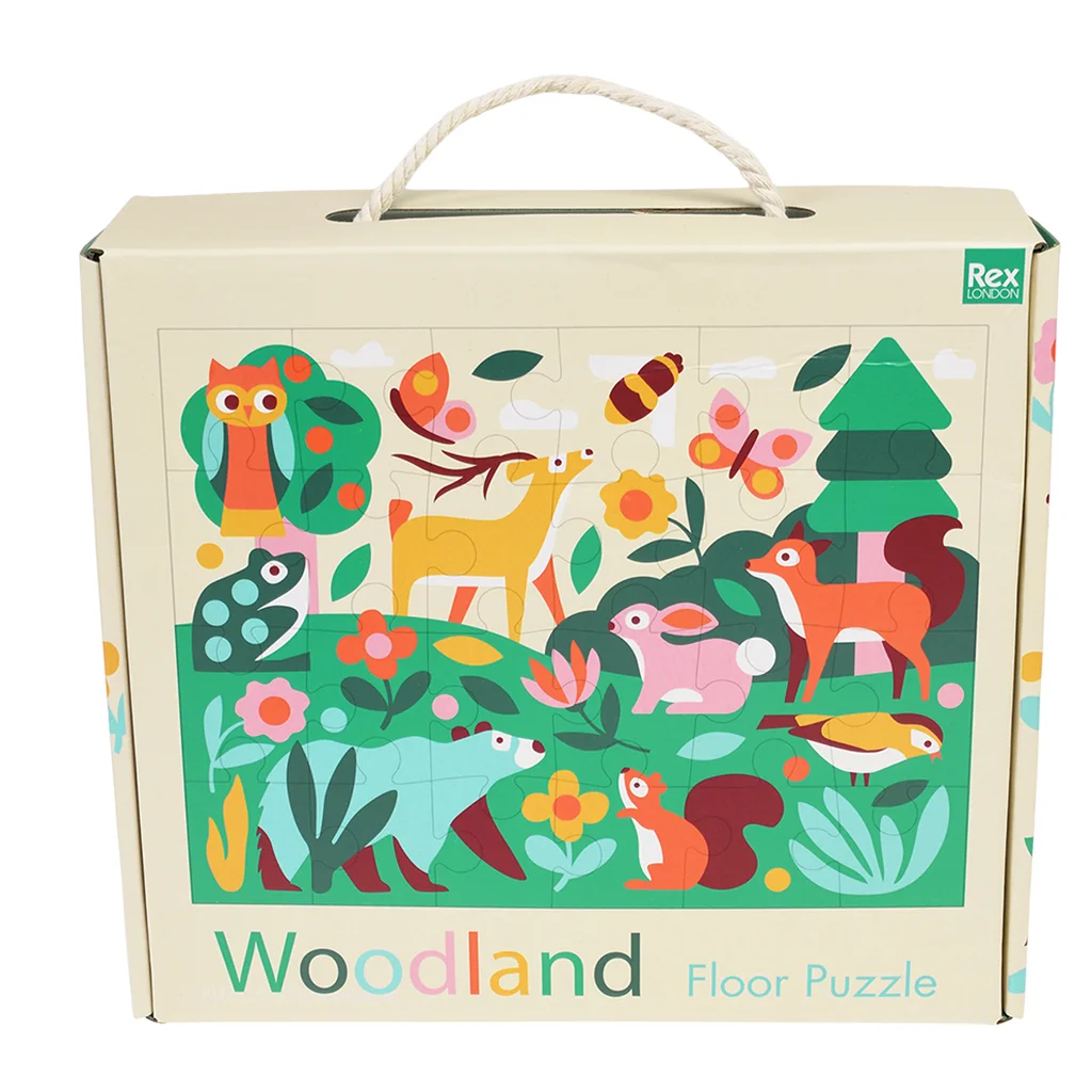 fußboden-puzzle (24 teile) - woodland