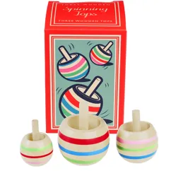 wooden spinning tops (set of 3) wooden spinning tops (set of 3)