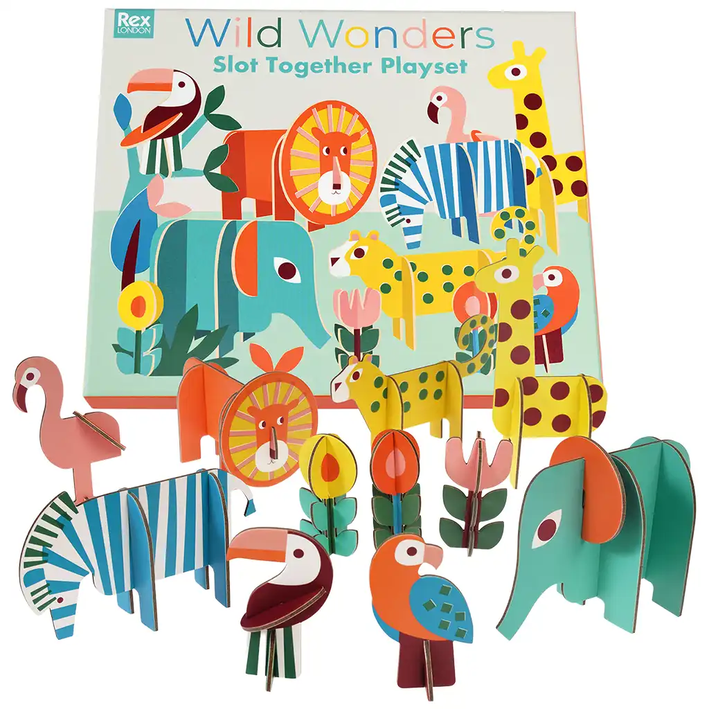 slot together playset - wild wonders