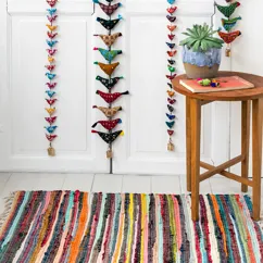 30 birds recycled cloth hanging decoration 30 birds recycled cloth hanging decoration