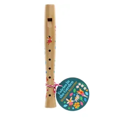children's wooden recorder - fairies in the garden children's wooden recorder - fairies in the garden
