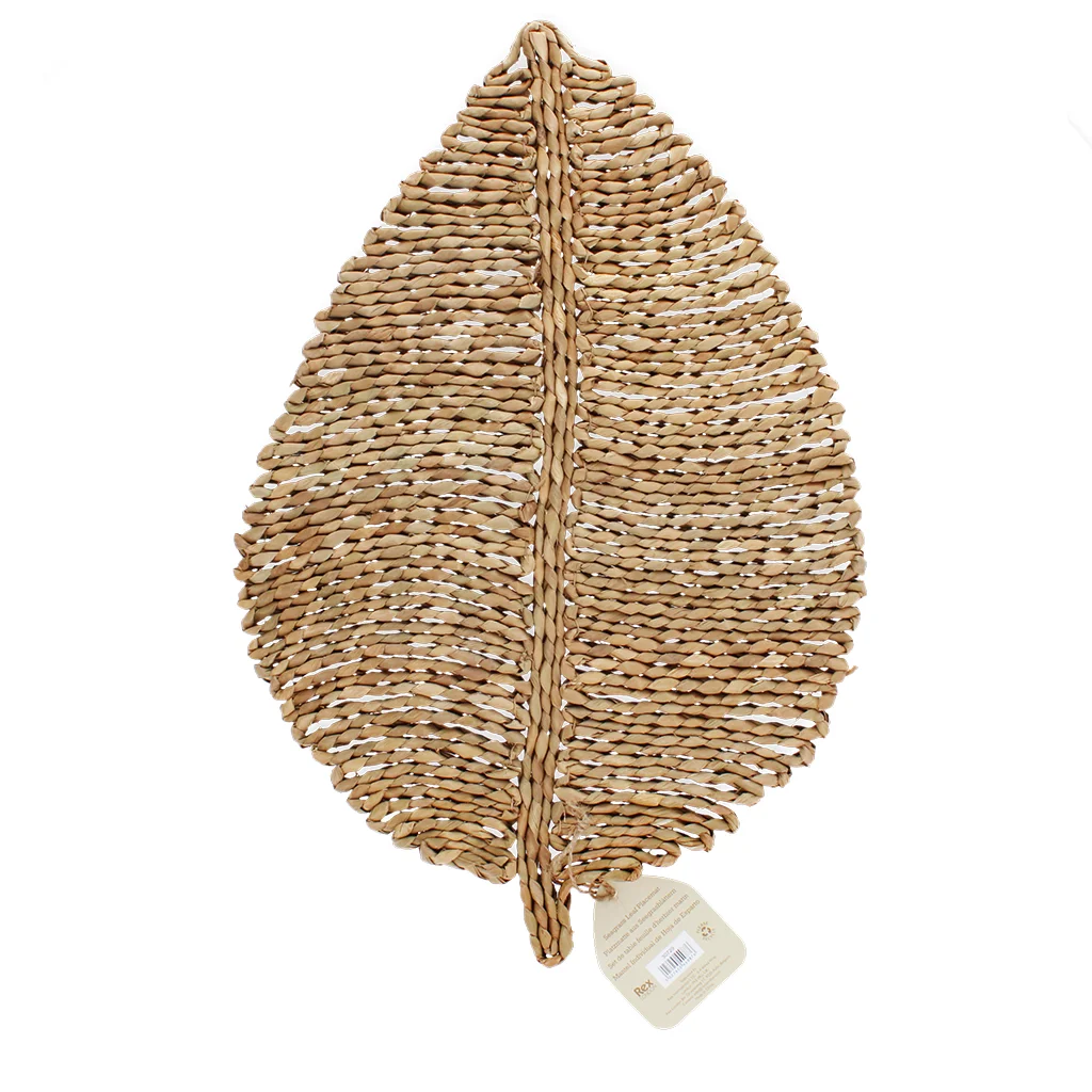 seagrass placemat - leaf