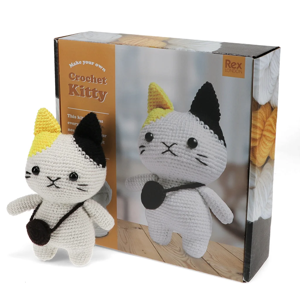 fabriquez votre propre kit animaux au crochet - chat