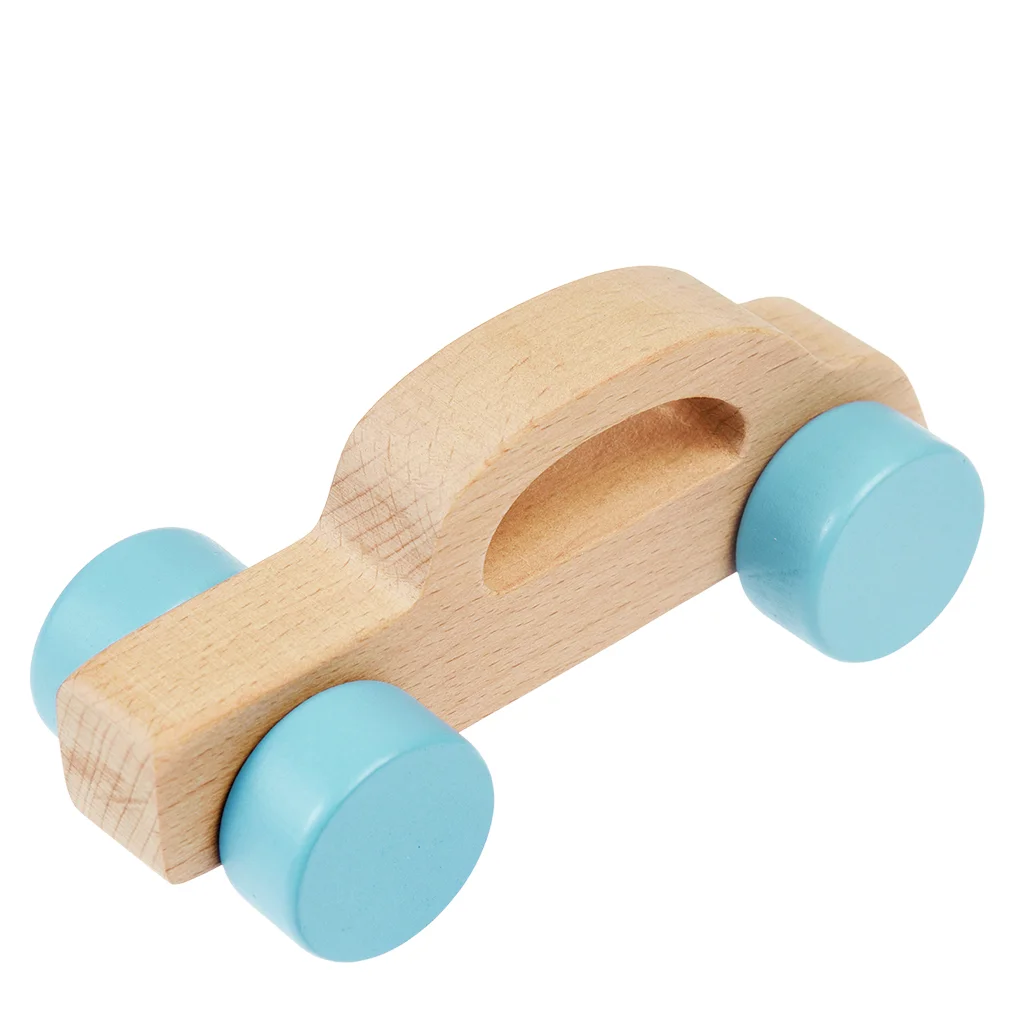 wooden push along toy - car