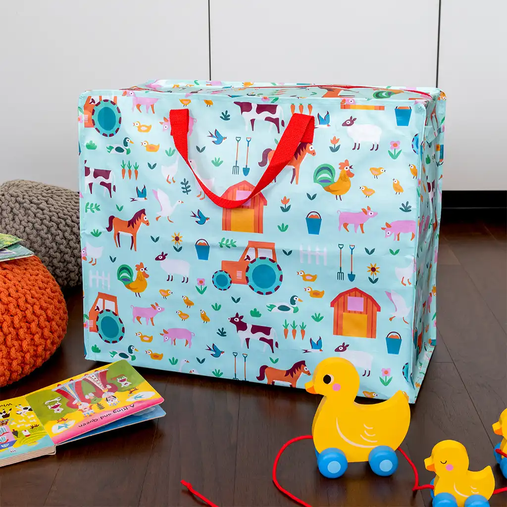 jumbo storage bag - farmyard