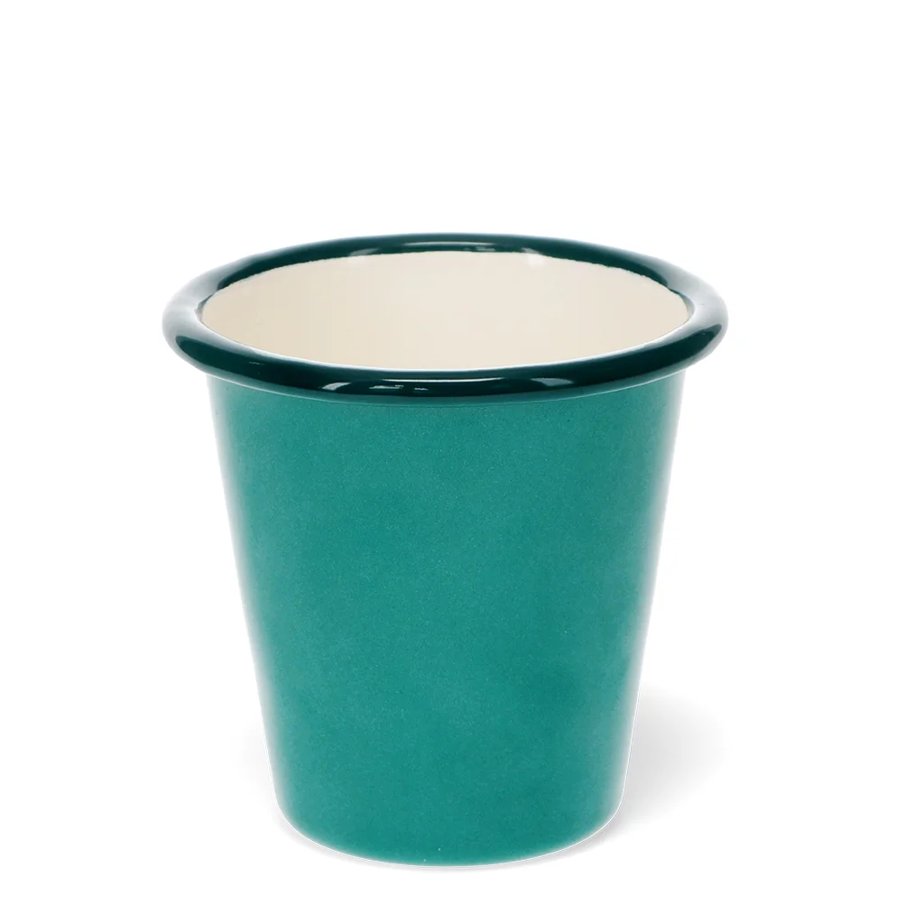 vaso de esmalte 300ml - verde azulado