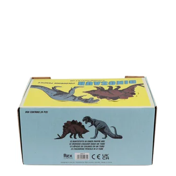 tube of colouring pencils - prehistoric land tube of colouring pencils - prehistoric land