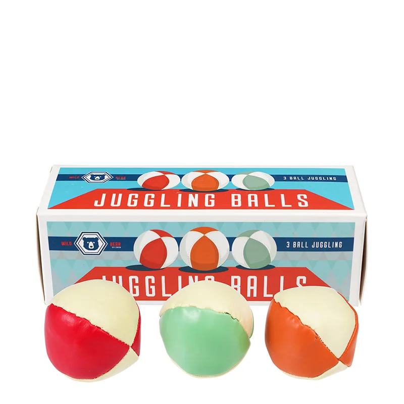 set of 3 mini juggling balls - wild bear