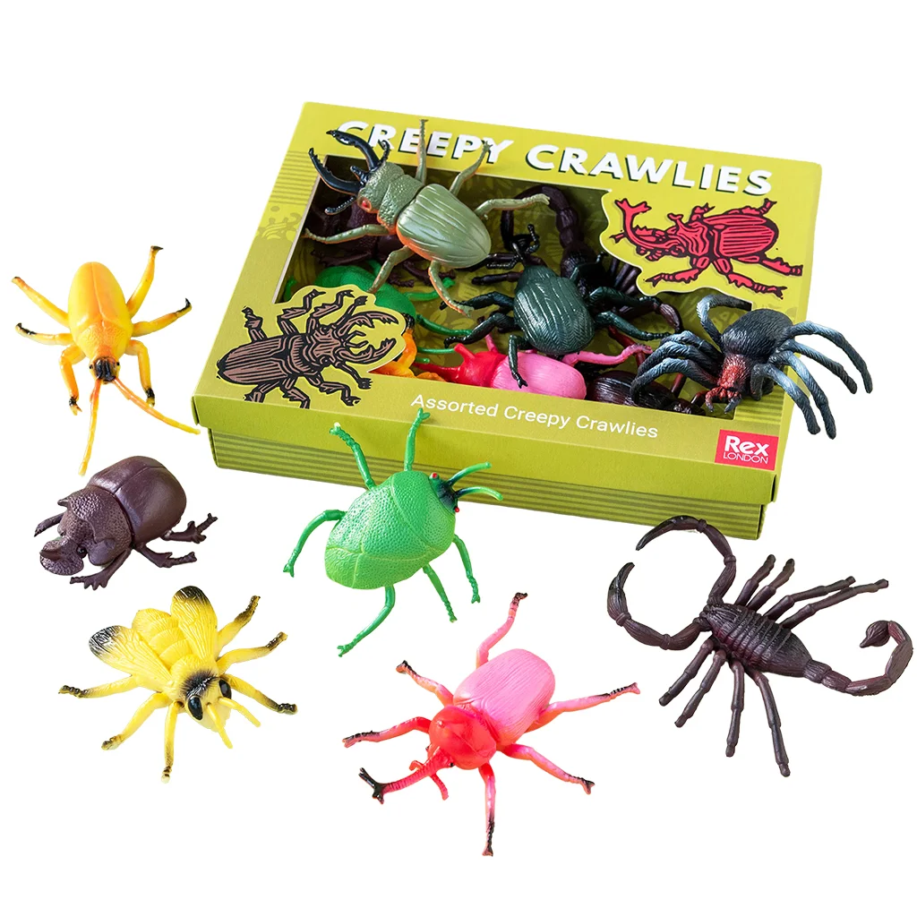 assorted creepy crawlies (box of 10)