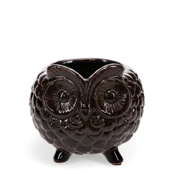 owl plant pot owl plant pot