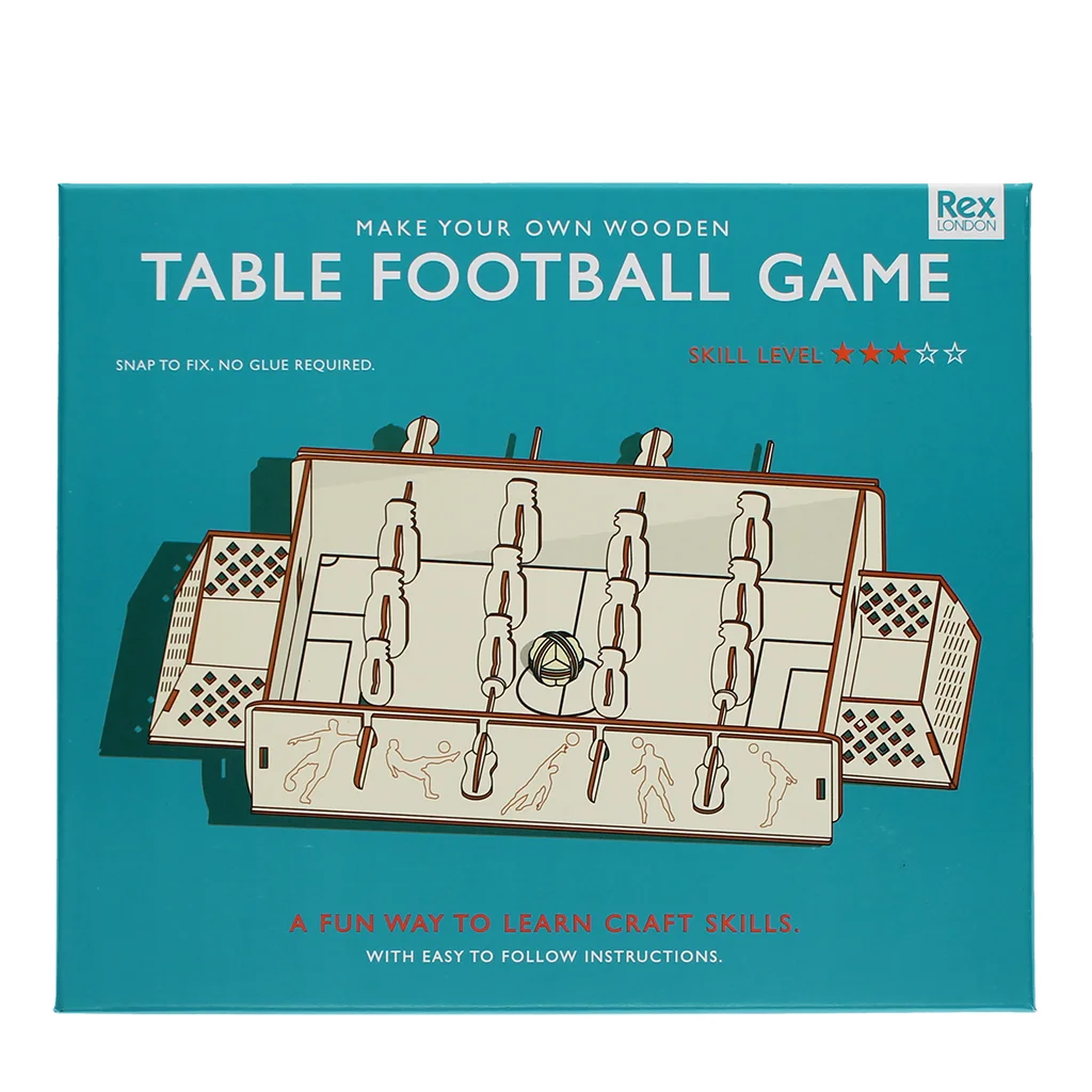 haz tu propio juego de mesa de madera - fútbol