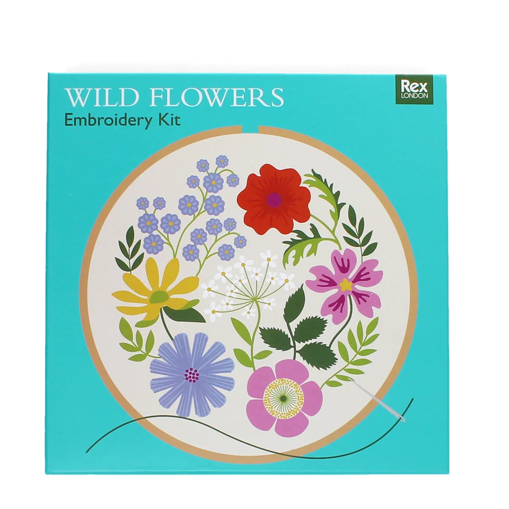 kit de broderie - fleurs sauvages