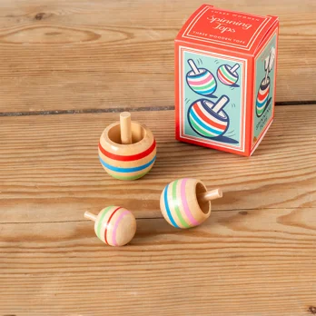 wooden spinning tops (set of 3) wooden spinning tops (set of 3)