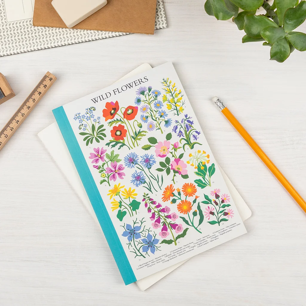 cuaderno a5 wild flowers