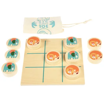 wooden tic-tac-toe - wild wonders wooden tic-tac-toe - wild wonders