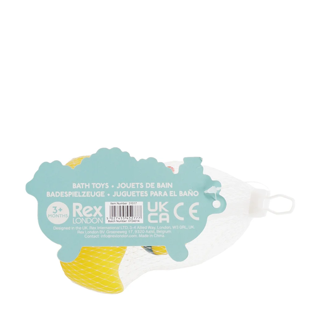 bath toy - duck with snorkel (yellow)