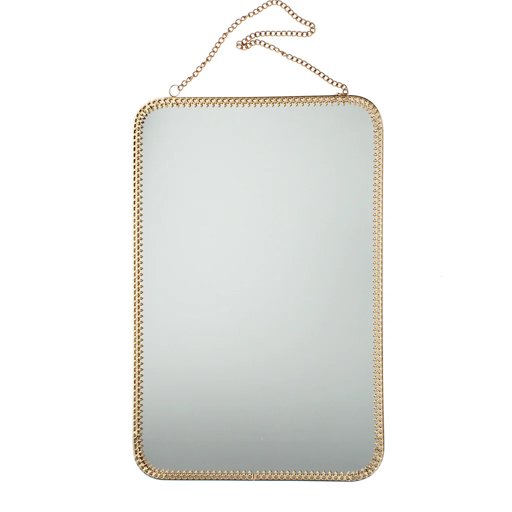 miroir suspendu rectangulaire (29 cm x 19 cm)