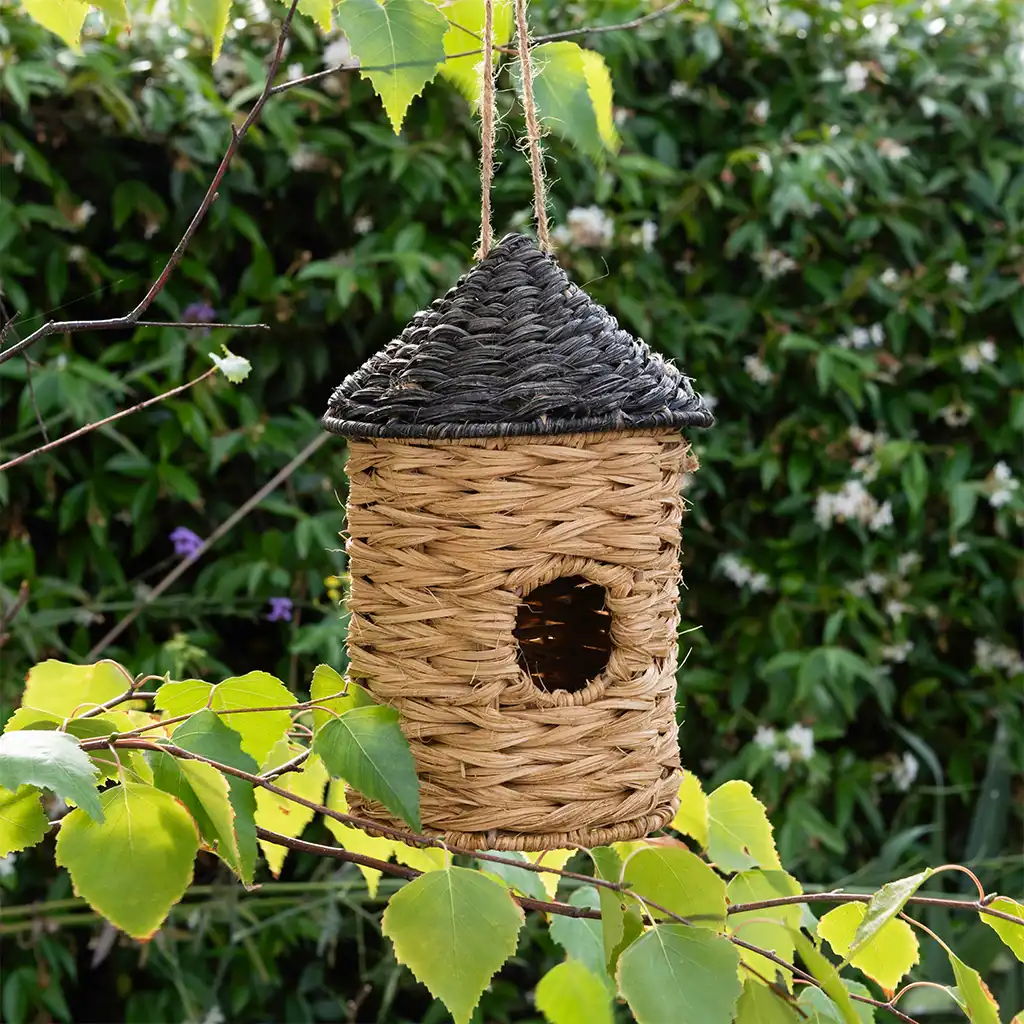 rattan birdhouse